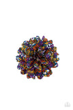 Positively Flower Patch - Multi Hair Clip - Paparazzi Accessories Hair Clip Bedazzle Me Pretty Mobile Fashion Boutique