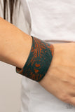Positively Peacock - Blue Bracelet - Paparazzi Accessories Bracelet Bedazzle Me Pretty Mobile Fashion Boutique
