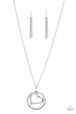 Positively Perfect - Silver Necklace - Paparazzi Accessories Necklace Bedazzle Me Pretty Mobile Fashion Boutique
