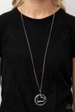 Positively Perfect - Silver Necklace - Paparazzi Accessories Necklace Bedazzle Me Pretty Mobile Fashion Boutique