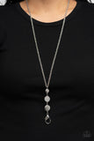 Positively Planetary - White Lanyard - Paparazzi Accessories Lanyard Bedazzle Me Pretty Mobile Fashion Boutique