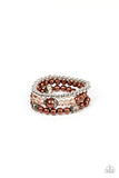 Positively Polished - Brown Bracelet - Paparazzi Accessories Bracelet Bedazzle Me Pretty Mobile Fashion Boutique