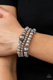 Positively Polished - Silver Bracelet - Paparazzi Accessories Bracelet Bedazzle Me Pretty Mobile Fashion Boutique