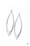 Positively Progressive - Silver Earrings - Paparazzi Accessories Earrings Bedazzle Me Pretty Mobile Fashion Boutique