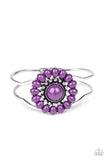 Posy Pop - Purple Bracelet - Paparazzi Accessories Bracelet Bedazzle Me Pretty Mobile Fashion Boutique