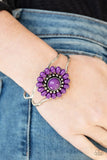 Posy Pop - Purple Bracelet - Paparazzi Accessories Bracelet Bedazzle Me Pretty Mobile Fashion Boutique