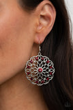 Posy Proposal - Red Earrings - Paparazzi Accessories Earrings Bedazzle Me Pretty Mobile Fashion Boutique