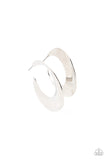 Power Curves - Silver Earrings - Paparazzi Accessories Earrings Bedazzle Me Pretty Mobile Fashion Boutique