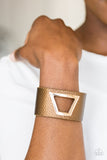 Power Play - Brown Bracelet - Paparazzi Accessories Bracelet Bedazzle Me Pretty Mobile Fashion Boutique