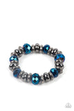 Power Pose - Blue Bracelet - Paparazzi Accessories Bracelet FS-Bedazzle Me Pretty Mobile Fashion Boutique