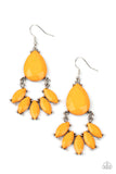 POWERHOUSE Call - Orange Earrings - Paparazzi Accessories Earrings Bedazzle Me Pretty Mobile Fashion Boutique