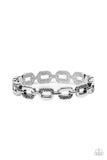 Powerhouse Plunder - Silver Bracelet - Paparazzi Accessories Bracelet Bedazzle Me Pretty Mobile Fashion Boutique