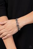 Powerhouse Plunder - Silver Bracelet - Paparazzi Accessories Bracelet Bedazzle Me Pretty Mobile Fashion Boutique