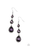 Prague Princess - Purple Earrings - Paparazzi Accessories Earrings Bedazzle Me Pretty Mobile Fashion Boutique