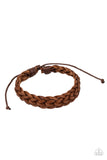 Prairie Cruise - Brown Bracelet - Paparazzi Accessories Bracelet Bedazzle Me Pretty Mobile Fashion Boutique