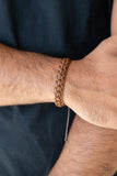 Prairie Cruise - Brown Bracelet - Paparazzi Accessories Bracelet Bedazzle Me Pretty Mobile Fashion Boutique