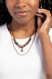 Prairie Dream - Copper Necklace - Paparazzi Accessories Necklace Bedazzle Me Pretty Mobile Fashion Boutique