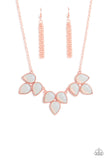Prairie Fairytale - Copper Necklace - Paparazzi Accessories Necklace Bedazzle Me Pretty Mobile Fashion Boutique