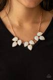 Prairie Fairytale - Copper Necklace - Paparazzi Accessories Necklace Bedazzle Me Pretty Mobile Fashion Boutique