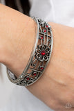 Prairie Musical - Red Bracelet - Paparazzi Accessories Bracelet Bedazzle Me Pretty Mobile Fashion Boutique