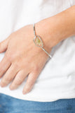 Prairie Paradise - White Bracelet - Paparazzi Accessories Bracelet Bedazzle Me Pretty Mobile Fashion Boutique