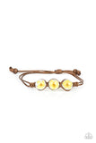 Prairie Persuasion - Yellow Bracelet - Paparazzi Accessories Bracelet Bedazzle Me Pretty Mobile Fashion Boutique