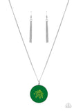 Prairie Picnic - Green Necklace - Paparazzi Accessories Necklace Bedazzle Me Pretty Mobile Fashion Boutique