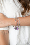 Prairie Plains - Purple Bracelet - Paparazzi Accessories Bracelet Bedazzle Me Pretty Mobile Fashion Boutique