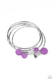 Prairie Plains - Purple Bracelet - Paparazzi Accessories Bracelet Bedazzle Me Pretty Mobile Fashion Boutique