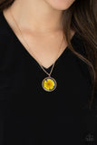 Prairie Promenade - Yellow Necklace - Paparazzi Accessories Necklace FS-Bedazzle Me Pretty Mobile Fashion Boutique