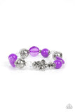 Pretty Persuasion - Purple Bracelet - Paparazzi Accessories Bracelet Bedazzle Me Pretty Mobile Fashion Boutique