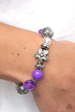 Pretty Persuasion - Purple Bracelet - Paparazzi Accessories Bracelet Bedazzle Me Pretty Mobile Fashion Boutique