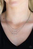 Pretty Petite - White Necklace - Paparazzi Accessories Necklace Bedazzle Me Pretty Mobile Fashion Boutique