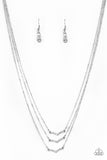 Pretty Petite - White Necklace - Paparazzi Accessories Necklace Bedazzle Me Pretty Mobile Fashion Boutique
