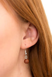 Pretty Pop-tastic! - Brown Necklace - Paparazzi Accessories Necklace Bedazzle Me Pretty Mobile Fashion Boutique