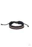 Pretty, Pretty PLEATS - Brown Bracelet - Paparazzi Accessories Bracelet Bedazzle Me Pretty Mobile Fashion Boutique