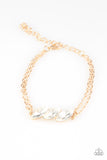 Pretty Priceless - Gold Bracelet - Paparazzi Accessories Bracelet Bedazzle Me Pretty Mobile Fashion Boutique