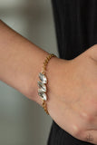 Pretty Priceless - Gold Bracelet - Paparazzi Accessories Bracelet Bedazzle Me Pretty Mobile Fashion Boutique