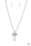 Priceless Plan - Blue Necklace - Paparazzi Accessories Necklace Bedazzle Me Pretty Mobile Fashion Boutique