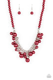 Prim and POLISHED - Red Necklace - Paparazzi Accessories Necklace Bedazzle Me Pretty Mobile Fashion Boutique