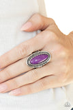 Primal Instincts - Purple Ring - Paparazzi Accessories Ring Bedazzle Me Pretty Mobile Fashion Boutique