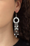 Primal Prestige - White Earrings - Paparazzi Accessories Earrings Bedazzle Me Pretty Mobile Fashion Boutique