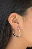 Prime Time Princess - Silver Earrings - Paparazzi Accessories Earrings Bedazzle Me Pretty Mobile Fashion Boutique