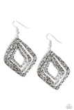 Primitive Performance - Silver Earrings - Paparazzi Accessories Earrings Bedazzle Me Pretty Mobile Fashion Boutique