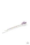 Princess Precision - Purple Hair Clip - Paparazzi Accessories Hair Clip Bedazzle Me Pretty Mobile Fashion Boutique