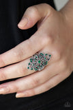 Princess Priss - Green Ring - Paparazzi Accessories Ring Bedazzle Me Pretty Mobile Fashion Boutique