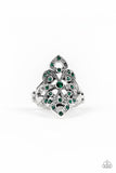 Princess Priss - Green Ring - Paparazzi Accessories Ring Bedazzle Me Pretty Mobile Fashion Boutique