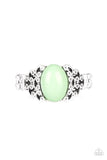 Princess Problems - Green Ring - Paparazzi Accessories Ring Bedazzle Me Pretty Mobile Fashion Boutique