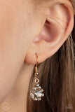 Princess Prominence - Gold Necklace - Paparazzi Accessories Necklace Bedazzle Me Pretty Mobile Fashion Boutique