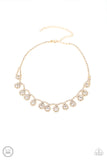 Princess Prominence - Gold Necklace - Paparazzi Accessories Necklace Bedazzle Me Pretty Mobile Fashion Boutique